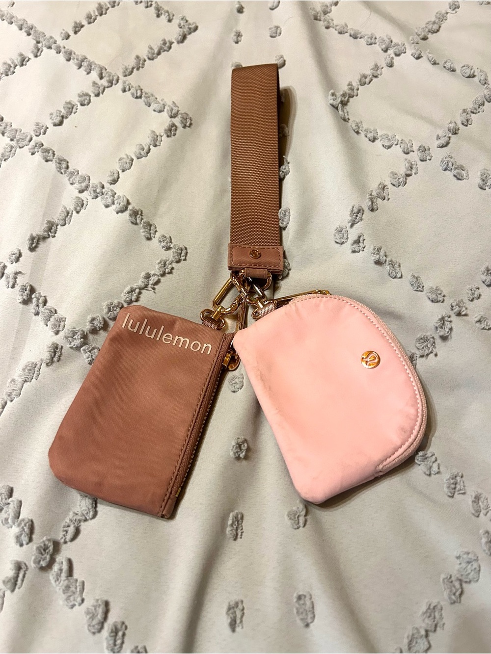 lululemon athletica Pink / Mauve Mini Wristlet Duo